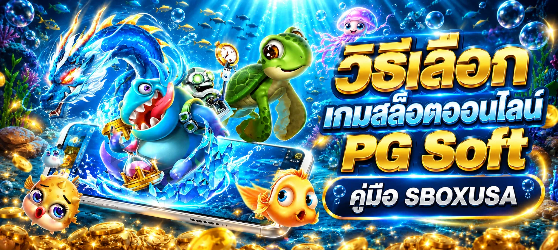 SBOXUSA วิธีเลือกเกมสล็อตออนไลน์ PG Soft